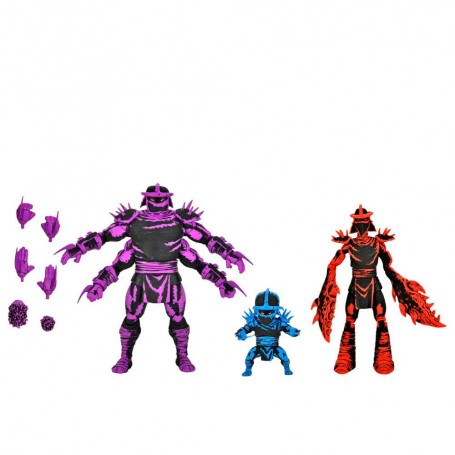 Ninja Turtles Teenage Mutant Shredder Clones set figures 18cm