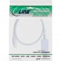 Câble convertisseur InLine® Mini DisplayPort vers HDMI avec audio, 4K / 60Hz, blanc, 0,5 m