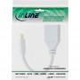 Câble InLine® Mini DisplayPort mâle vers femelle DisplayPort, 4K2K, blanc, 0,15 m
