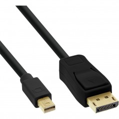 Câble InLine® Mini DisplayPort vers DisplayPort noir, 1,5 m