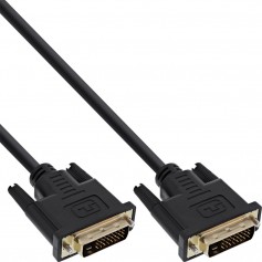 Câble de raccordement DVI-D Premium, InLine®, digital 24+1 mâle/mâle, Dual Link, 1m