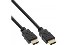 Câble HDMI haute vitesse InLine® avec Ethernet mâle à doré noir 2m