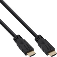 Câble HDMI haute vitesse InLine® avec Ethernet mâle à mâle plaqué or noir 5 m