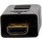 Câble HDMI haute vitesse InLine® avec Ethernet, types A à D, ultra-plat, noir / or, 1 m