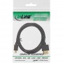 Câble HDMI haute vitesse InLine® avec Ethernet, types A à D, ultra-plat, noir / or, 1,8 m