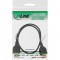 Câble HDMI haute vitesse InLine® avec Ethernet de type A à A mâle super fin, noir / or, 0,5 m