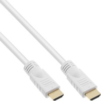 Câble HDMI haute vitesse InLine® avec Ethernet mâle à blanc plaqué or, 5 m