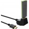 Station HDMI InLine®, câble HDMI haute vitesse avec Ethernet, M / F, contacts noirs et dorés, 2 m