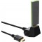 Station HDMI InLine®, câble HDMI haute vitesse avec Ethernet, M / F, contacts noirs et dorés, 3 m