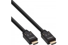 Câble HDMI haute vitesse actif InLine® avec Ethernet, 4K2K, M / M, contacts noirs et dorés, 20 m