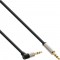 InLine® Slim Audio Cable Câble audio 3,5 mm mâle à mâle coudé stéréo 0,5 m