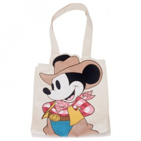 Loungefly Disney Mickey &38 Minnie Western shopping bag
