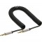 Câble spiral audio InLine® Slim Audio 3,5 mm mâle à mâle 4 broches stéréo 3 m