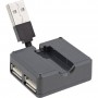 InLine® USB 2.0 4-Port Hub, USB-A male to 4x USB-A female, black, 4cm, slim design