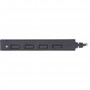 InLine® USB 2.0 HUB, 4 port, USB-A male to 4x USB-A female, black, 15cm, slim design