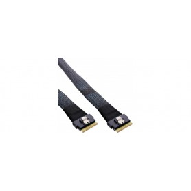 InLine® Slim SAS cable, SFF-8654 8X to SFF-8654 8X, 48 Gb/s, 1m