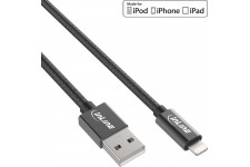 Câble USB InLine® Lightning pour iPad iPhone iPod noir 1m