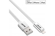 Câble USB InLine® Lightning pour iPad iPhone iPod argenté 2m