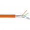 Câble patch Cat.6(A) S-STP/PIMF, InLine®, sans halogènes 500MHz, orange, 100m