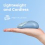 Perixx PERIMICE-802BL, Bluetooth mouse for PC and tablet, cordless, blue
