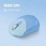 Perixx PERIMICE-802BL, Bluetooth mouse for PC and tablet, cordless, blue