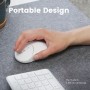 Perixx PERIMICE-802W, Bluetooth mouse for PC and tablet, cordless, white