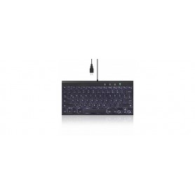 Perixx PERIBOARD-429 DE, wired, USB mini keyboard with backlight, black