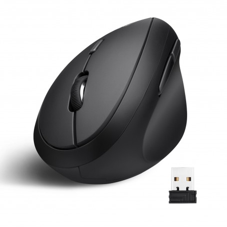 Perixx PERIMICE-819, Wireless ergon. vertical Mouse, small, Silent Click