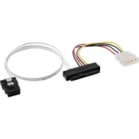 Câble SAS InLine® Mini SAS SFF-8087 à 1x SAS SFF-8482 + alimentation 0,5 m