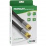 Câble InLine® Premium SAT, 4x blindé, 2x fiche F, 110dB, noir, 5m