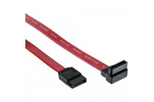 InLine® SATA 150/300/600 Câble unilatéral coudé à 90 ° 0,65m