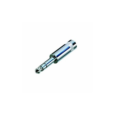Connecteur stéréo 6.35 mm stereo 6.35 mm Mâle Argent