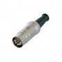 Connecteur DIN DIN Mâle Argent