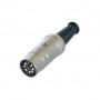 Connecteur DIN DIN Mâle Argent