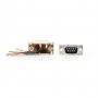 Adaptateur de série | Adaptateur | D-SUB 9 broches femelle | RJ45 Femelle | Plaqué nickel | Ivoire | Boîte