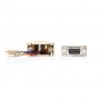 Adaptateur de série | Adaptateur | D-SUB 9-Pin Male | RJ45 Femelle | Plaqué nickel | Ivoire | Boîte