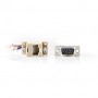 Adaptateur de série | Adaptateur | D-SUB 9-Pin Male | RJ45 Femelle | Plaqué nickel | Ivoire | Boîte