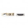 Adaptateur de série | Adaptateur | D-SUB 25-Pin Femelle | RJ45 Femelle | Plaqué nickel | Ivoire | Boîte