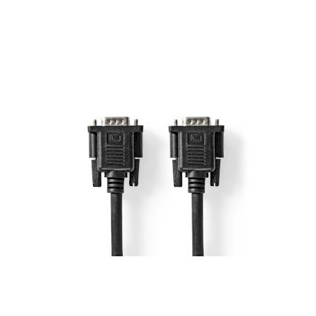 Câble VGA | VGA Mâle | VGA Femelle 15p | Plaqué nickel | Résolution maximale: 1280x800 | 5.00 m | Rond | ABS | Noir | Label