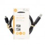 Câble USB | USB 2.0 | USB-A Mâle | USB Mini-B 5 broches mâle | 480 Mbps | Plaqué nickel | 1.00 m | Rond | PVC | Noir | Label