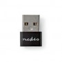 Adaptateur USB-A | USB 2.0 | USB-A Mâle | USB-C™ Femelle | 480 Mbps | Rond | Plaqué nickel | Noir | Boîte