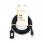 Câble USB actif | USB 2.0 | USB-A Mâle | USB-A Femelle | 480 Mbps | 5.00 m | Rond | Plaqué nickel | PVC | Cuivre | Label