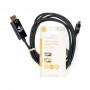 Adaptateur USB-C™ | USB 3.2 Gen 1 | USB-C™ Mâle | DisplayPort Mâle | 4K@60Hz | 2.00 m | Rond | Plaqué or | PVC | Noir | Label