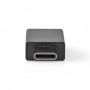 Adaptateur USB-C™ | USB 3.2 Gen 1 | USB-C™ Mâle | USB-A Femelle | 5 Gbps | OTG | Rond | Plaqué nickel | Noir | Boîte