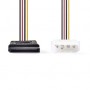 Câble d\'alimentation interne | Molex Male | SATA 15 broches femelle | Plaqué or | 0.15 m | Rond | PVC | Multicolore | Boîte