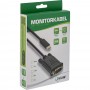 Câble d'affichage USB InLine®, USB Type-C mâle à VGA mâle (mode alternatif DP), noir, 1 m