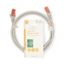 Câble réseau CAT6 | RJ45 Male | RJ45 Male | U/UTP | 1.50 m | Rond | PVC | Gris | Label