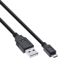 Câble Micro USB 2.0, InLine®, prise USB-A à prise Micro-B, 1m