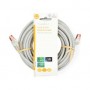 Câble réseau CAT6 | RJ45 Male | RJ45 Male | S/FTP | 10.0 m | Rond | LSZH | Gris | Label