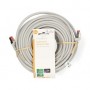 Câble réseau CAT6 | RJ45 Male | RJ45 Male | S/FTP | 30.0 m | Rond | LSZH | Gris | Label